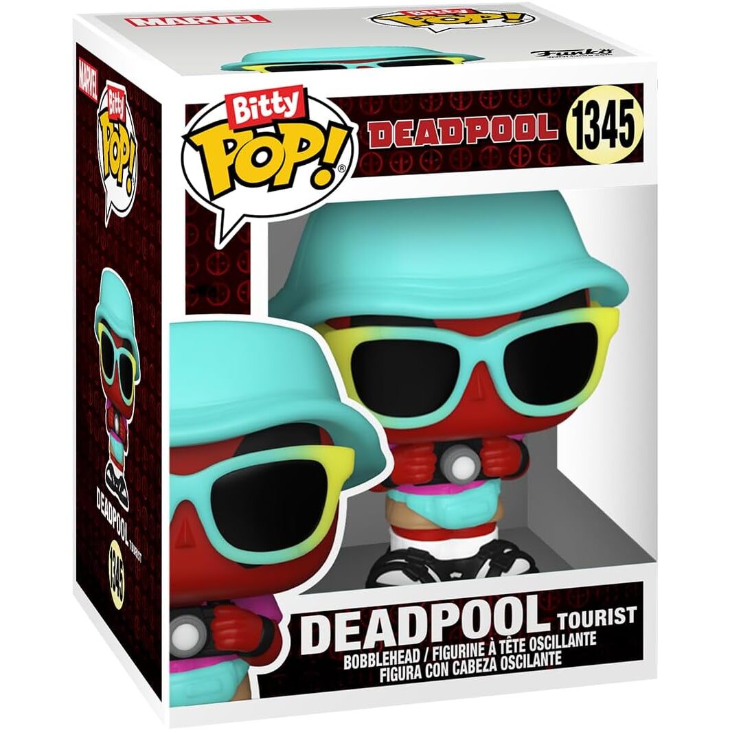 Alternative view of Funko Bitty Pop! Deadpool - Bathtime, 4-Pack And A Surprise Mystery Mini Figure - 0.9 Inch (2.2 Cm) Collectable - Stackable Display Shelf Included - Gift Idea - Party Bags Stocking - Cake Topper