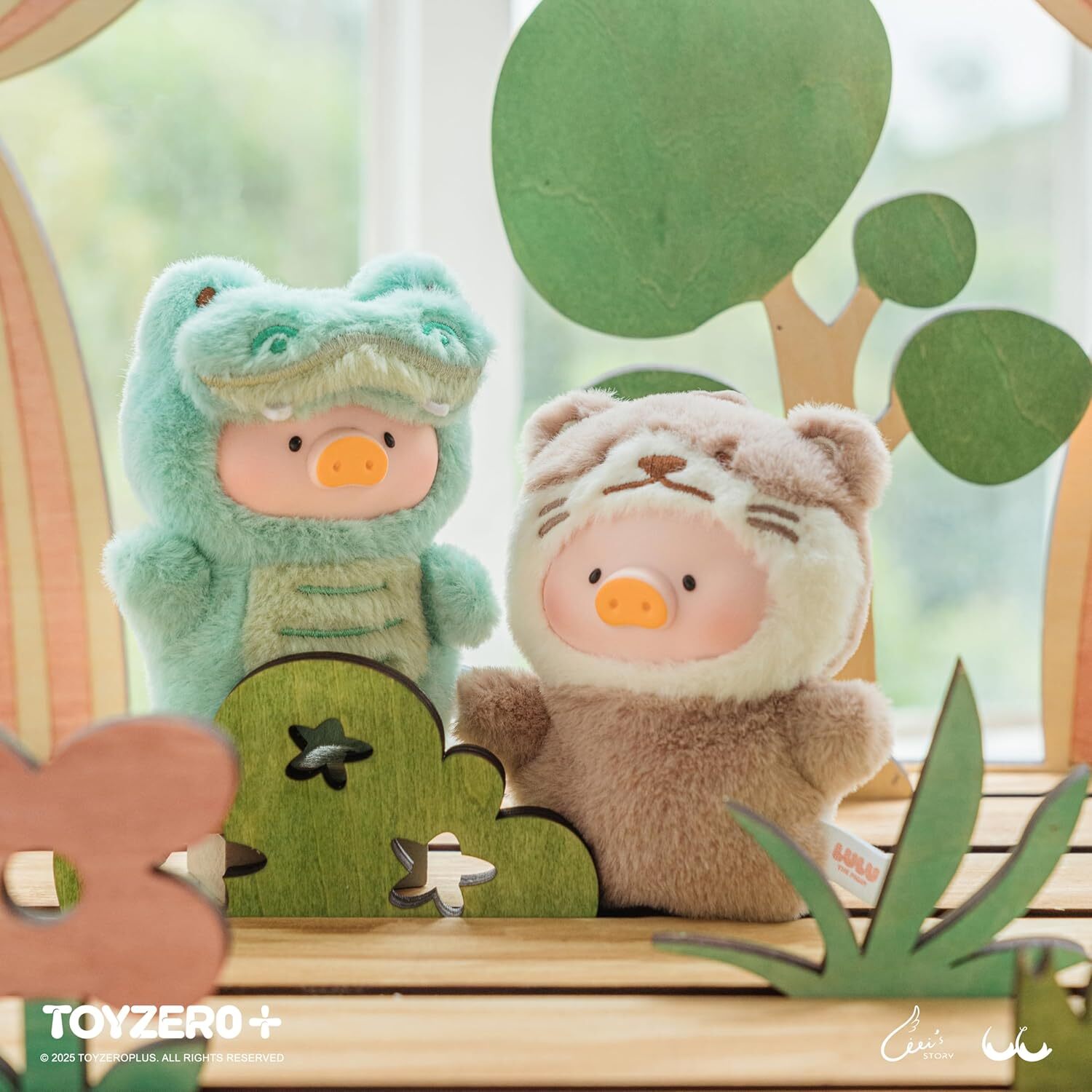Toyzero+ Lulu The Piggy Blind Box Figures - Puppet Show Series Plush Keychain Blind Boxes Figurines Finger Puppet Toy Cute Stuffed Animals Mystery Box Collectible Decorations Birthday Gift, Single Box - Image 5