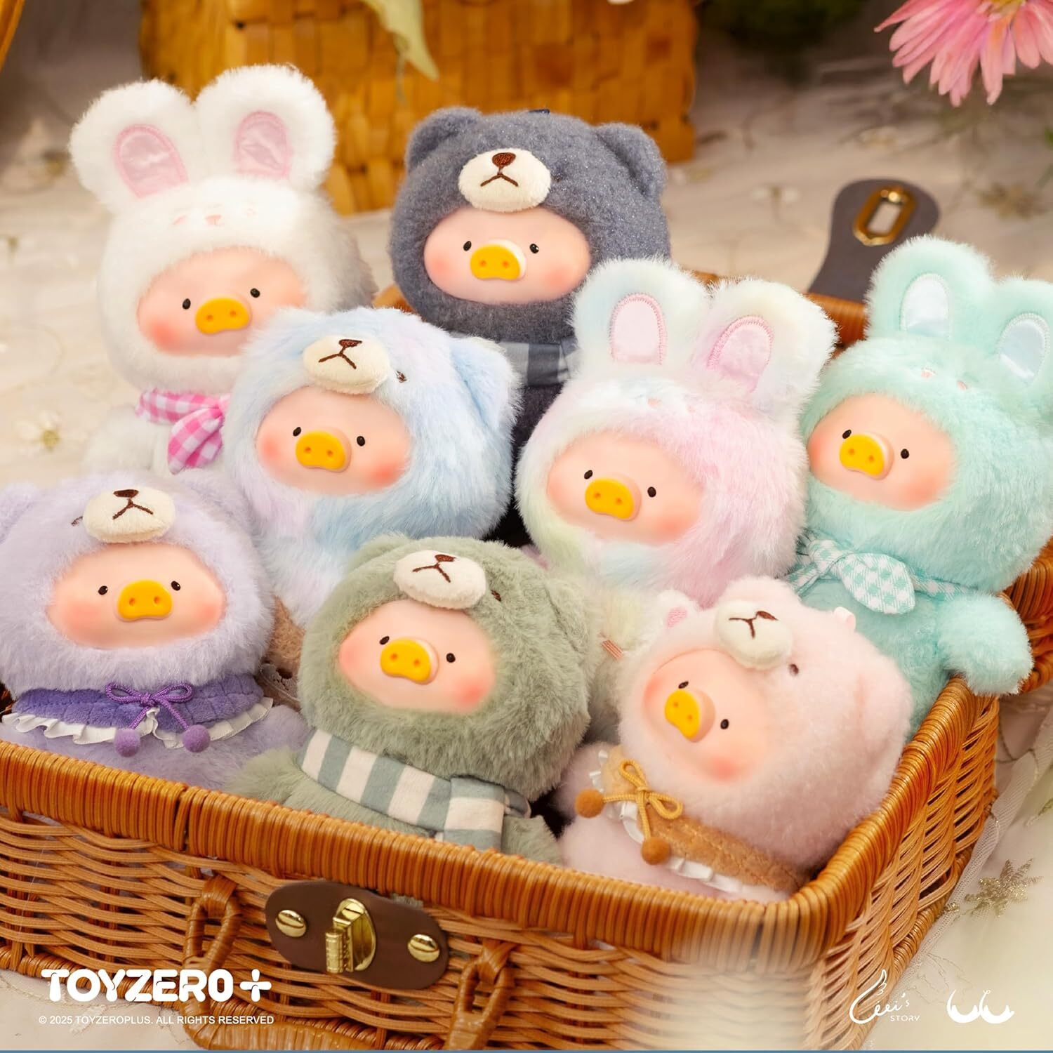 Alternative view of Official Lulu The Piggy Blind Box - Joyful Time Series Plush Keychain Blind Boxes Figures Cute Stuffed Animals Mystery Box Collectibles Toys Home Decorations Birthday Gifts,
