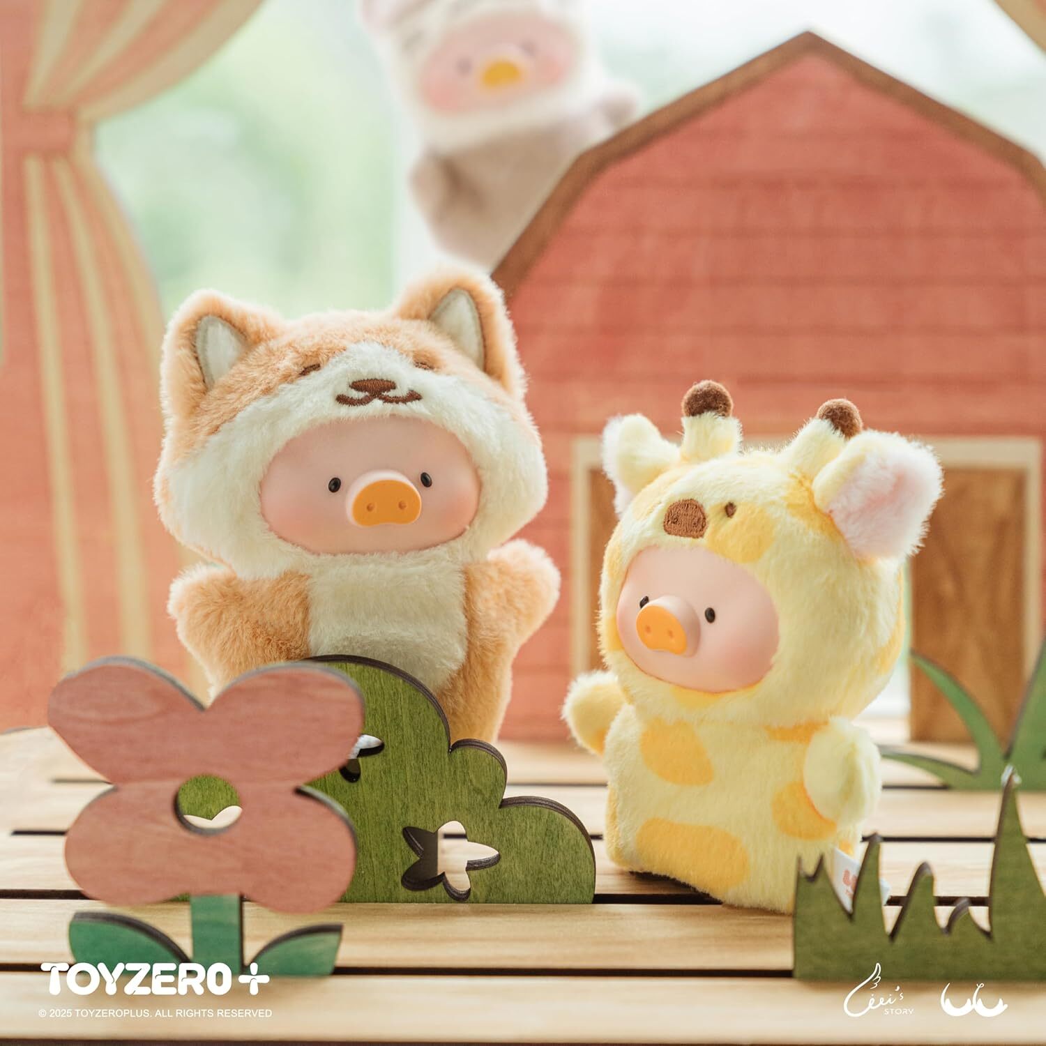 Toyzero+ Lulu The Piggy Blind Box Figures - Puppet Show Series Plush Keychain Blind Boxes Figurines Finger Puppet Toy Cute Stuffed Animals Mystery Box Collectible Decorations Birthday Gift, Single Box - Image 6