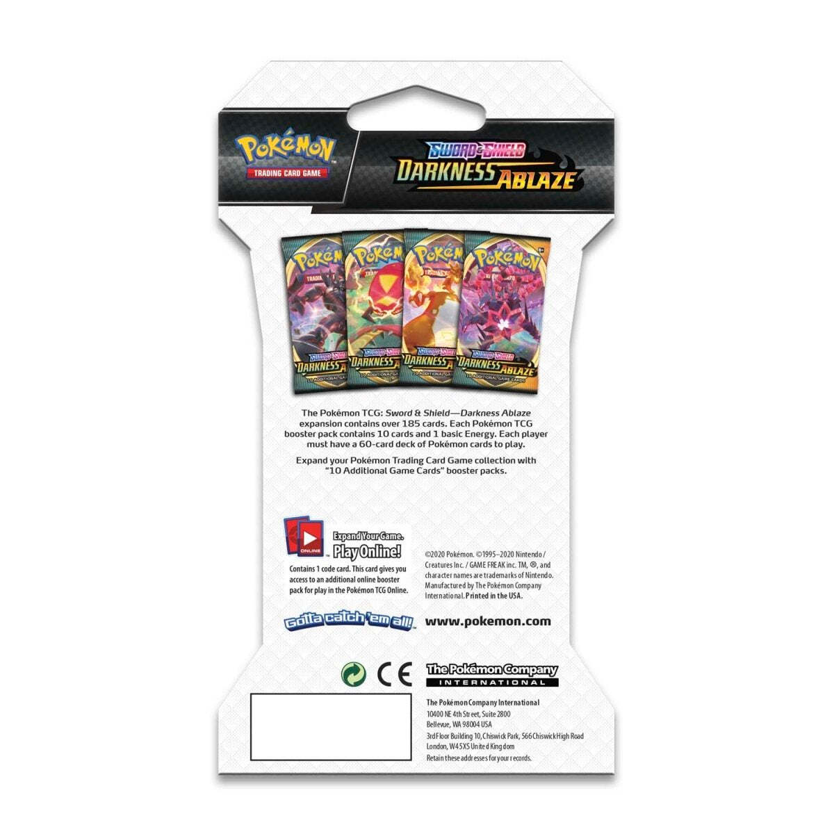 Pokemon Sword & Shield- Darkness Ablaze Sleeved Booster Pack - Image 6