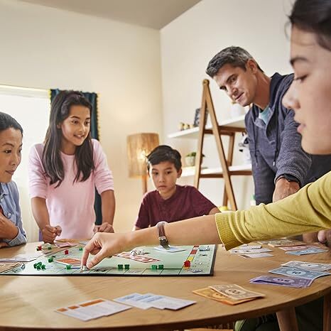 Alternative view of Monopoly Game, Family Board Games For 2 To 6 Players & Kids Ages 8 And Up, Includes 8 Tokens