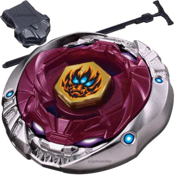 Alternative view of Takara Tomy Phantom Orion B:D Metal Fury Beyblade Starter Bb-118