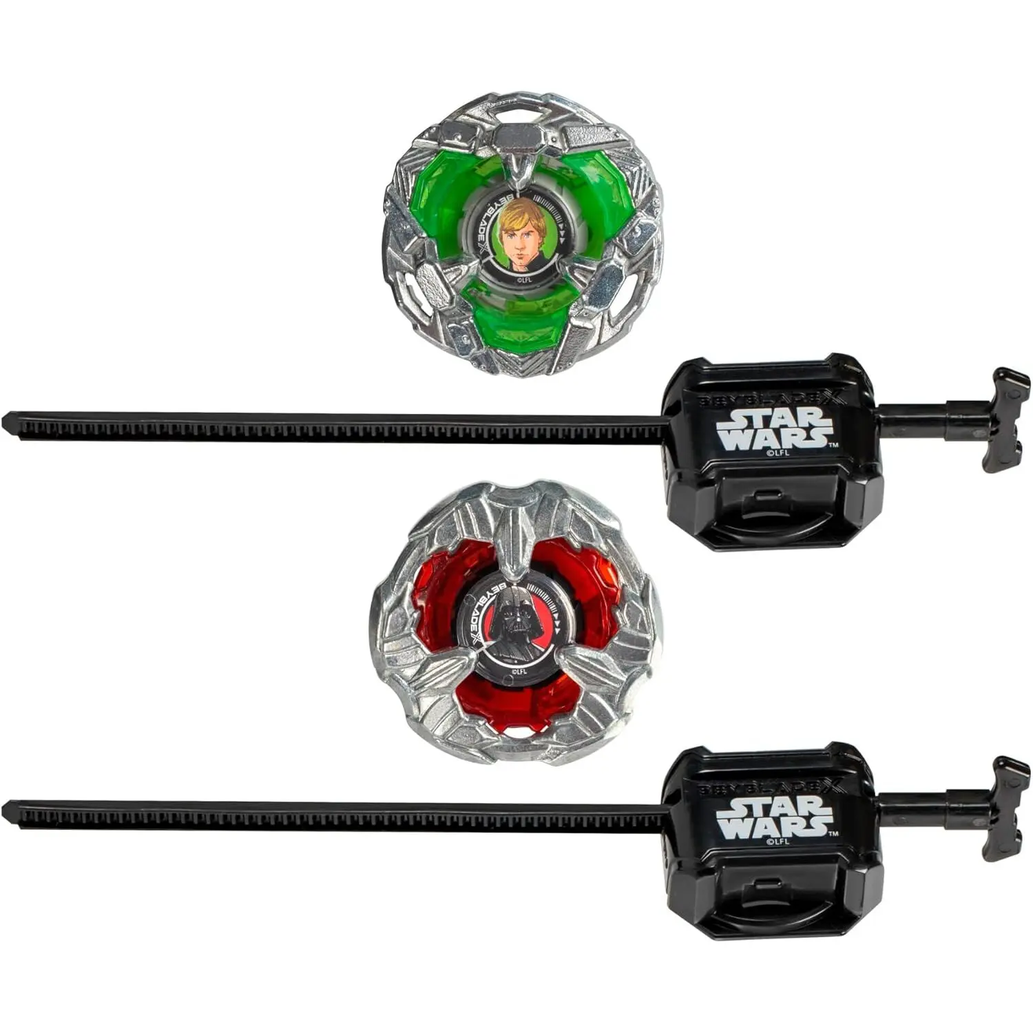 Takara Tomy Beyblade X Limited Edition Bx-00 Double Starter Luke Skywalker And Darth Vader - Image 2