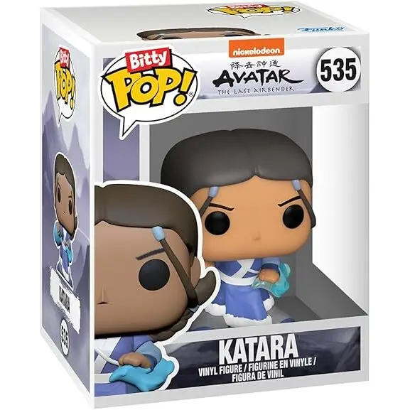 Funko Bitty Pop! Avatar: The Last Airbender - Katara, Sokka, Suki, & A Surprise Mystery Mini Figure - 0.9 Inch (2.2 Cm) Collectable - Stackable Display Shelf Included - Gift Idea - Cake Topper - Image 4
