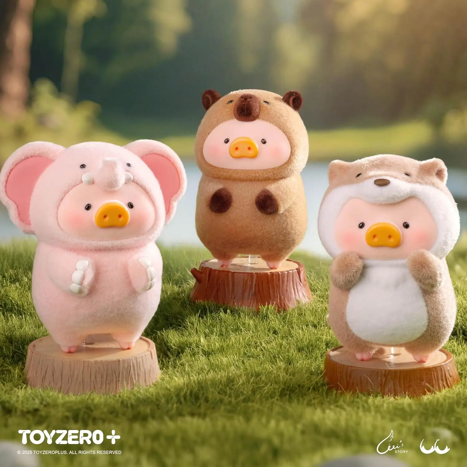 Official Lulu The Piggy Blind Box Figures - Animal Party Series Blind Boxes Mystery Box Cute Animal Figurines Collectible Toys Home Desk Decorations Holiday Birthday Gifts - Image 5