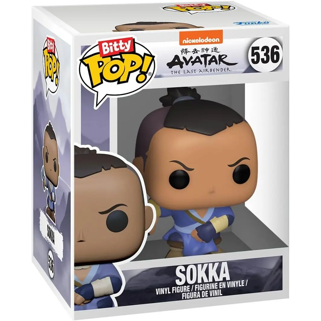 Funko Bitty Pop! Avatar: The Last Airbender - Katara, Sokka, Suki, & A Surprise Mystery Mini Figure - 0.9 Inch (2.2 Cm) Collectable - Stackable Display Shelf Included - Gift Idea - Cake Topper - Image 6