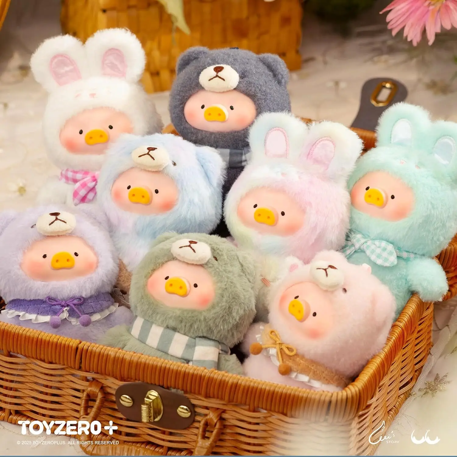 Official Lulu The Piggy Blind Box - Joyful Time Series Plush Keychain Blind Boxes Figures Cute Stuffed Animals Mystery Box Collectibles Toys Home Decorations Birthday Gifts, - Image 2