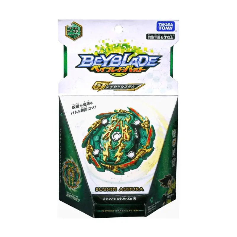 Takara Tomy Beyblade B-135 Booster Bushin Ashura.Hr.Kp Ten
