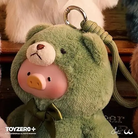 Official Lulu The Piggy Blind Box-Vintage Teddy Shop Series Plush Keychain Blind Boxes Figures Cute Stuffed Animals Mystery Box Collectibles Toys Home Decorations Birthday Gifts, Single Box - Image 4