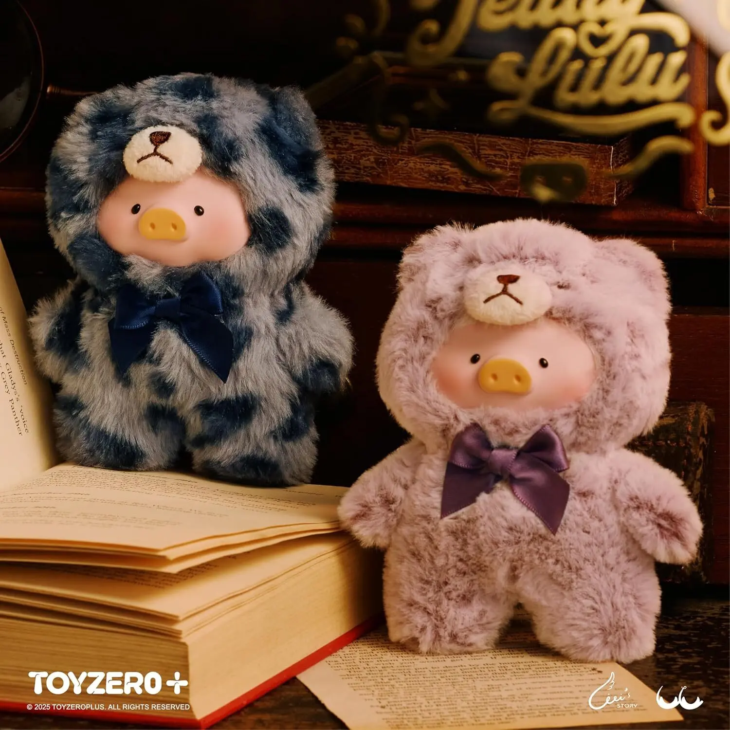 Official Lulu The Piggy Blind Box-Vintage Teddy Shop Series Plush Keychain Blind Boxes Figures Cute Stuffed Animals Mystery Box Collectibles Toys Home Decorations Birthday Gifts, Single Box - Image 7